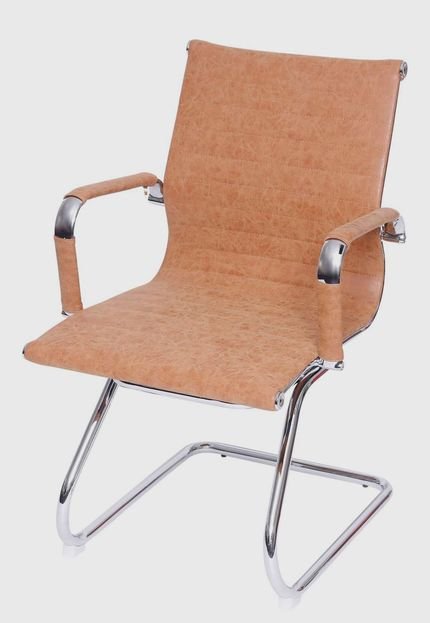 Cadeira Retrô Eames Fixa Caramelo OR Design Caramelo - Marca Ór Design