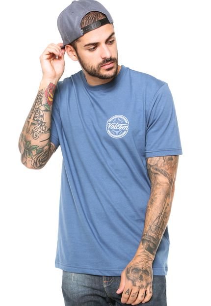 Camiseta Volcom Message Azul - Marca Volcom