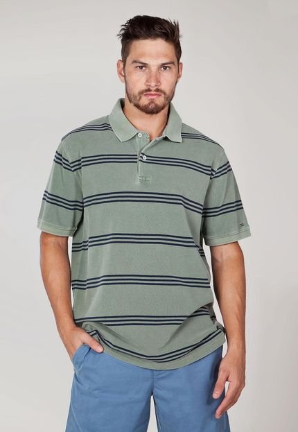 Camisa Polo Tommy Hilfiger Striped Verde - Marca Tommy Hilfiger