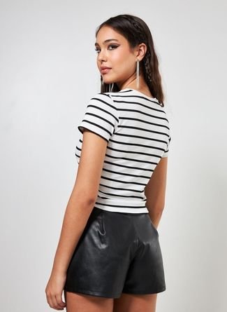 Blusa Mini Tee Listrada - Compre Agora