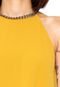 Vestido Ellus 2ND Floor Curto Bubble Scuba Collar Amarelo - Marca 2ND Floor