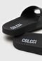 Chinelo Slide Colcci Logo Preto - Marca Colcci