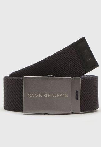 Cinto Calvin Klein Jeans Texturizado Grafite