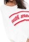 Suéter Coca-Cola Jeans Tricot Lettering Branco - Marca Coca-Cola Jeans