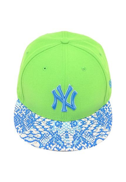 Boné New Era Strapback Project NY Yankees Verde/Azul/Branco - Marca New Era