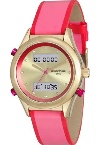 Relógio Mondaine 99120LPMVDH1 Dourado/Rosa