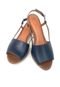 Sandália de Salto em Couro Amo Calçados Mimi Azul Marinho - Marca Amo Calçados