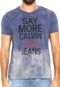 Camiseta Calvin Klein Jeans Yes Azul - Marca Calvin Klein Jeans