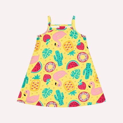 Vestido Infantil Menina Kyly Amarelo - Marca Kyly