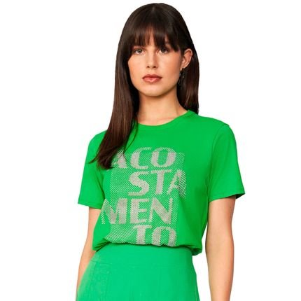 Camiseta Acostamento Shine Pr25 Verde Feminino - Marca Acostamento