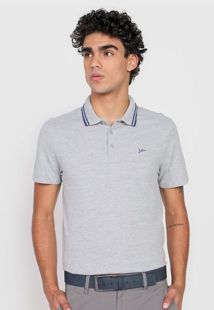 Menor preço em Camisa Polo Yachtsman Logo Cinza