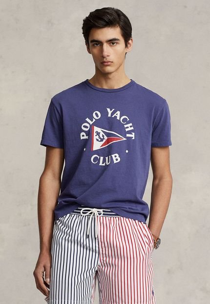 Camiseta Polo Ralph Lauren Yacht Club Azul - Marca Polo Ralph Lauren