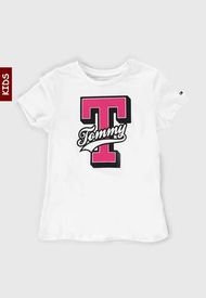 Camiseta Blanco-Fucsia-Negro Tommy Hilfiger Kids