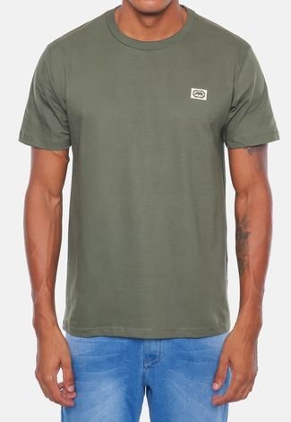 Camiseta Ecko Estampada Verde Militar