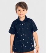 Conjunto Infantil Camisa Com Bermuda Trick Nick Azul - Marca Trick Nick