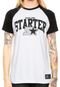 Camiseta Starter Starter Raglan Branca/Preta - Marca S Starter