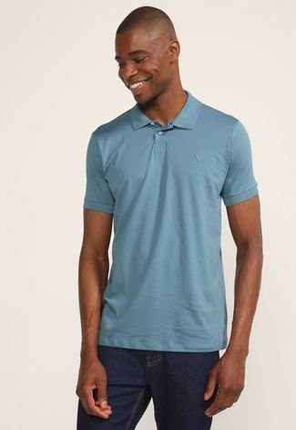 Camisa Polo Reserva Reta Logo Azul Compre Agora Dafiti Brasil