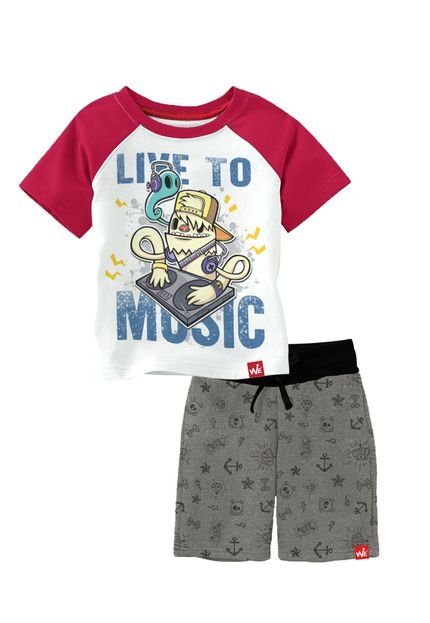 Conjunto Wfk Monstrinho Dj Vermelho - Marca WFK