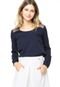 Blusa Only Renda Azul - Marca Only