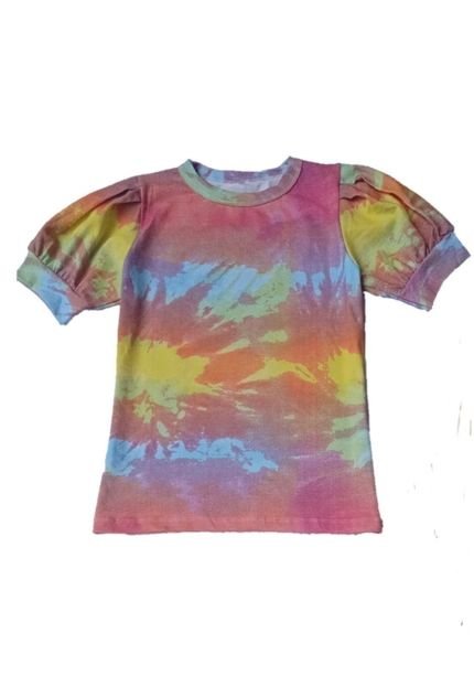 Blusa blusinha tshirt manga bufanteTie dye Manabana - Marca Manabana