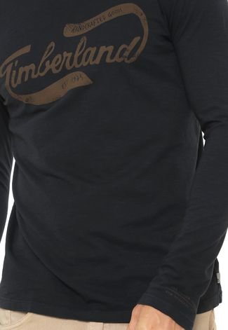 Camiseta Timberland Retro Sign Ml Preta