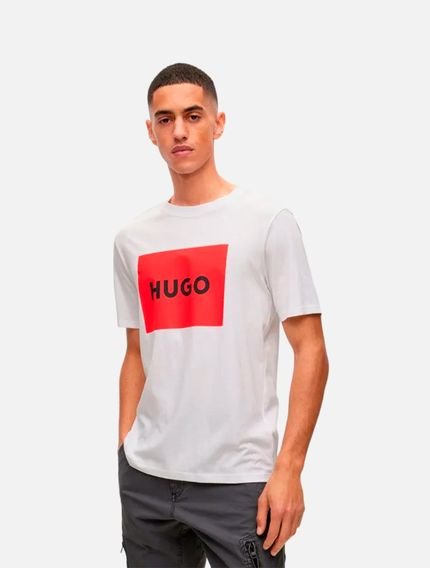 Camiseta Hugo Boss Regular Dulive222 Branco - Marca Hugo Boss