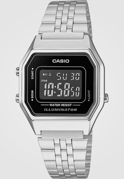 Relógio Casio LA680WA-1BDF Prata - Marca Casio
