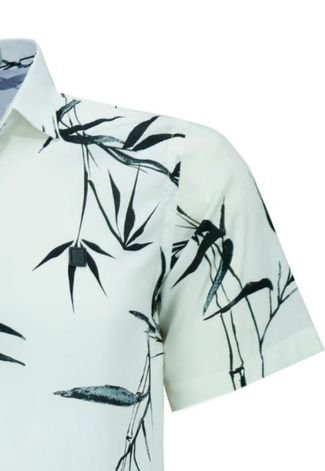 Camisa Manga Curta Amil Floral Tecido Viscose Comfort 1770 Cor 15