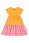 Vestido Infantil em Meia Malha Bee Loop Amarelo - Marca Bee Loop