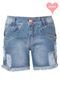 Shorts Jeans Sawary Teen Spikes Azul - Marca Sawary