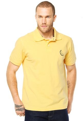 Camisa Polo Lemon Grove Logo Amarela