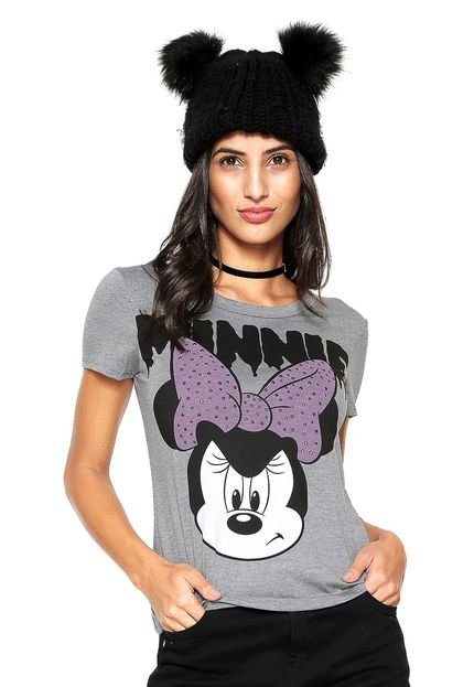 Blusa Cativa Disney Minnie Cinza - Marca Cativa Disney