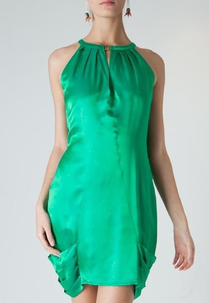 Vestido Triton Vazados Verde - Marca Triton