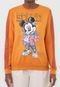 Blusa de Moletom Flanelada Fechada Cativa Disney Mickey Sound Laranja - Marca Cativa Disney