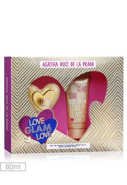 Kit Perfume Love Glam Love Agatha Ruiz de La Prada 80ml - Marca Agatha Ruiz De La Prada