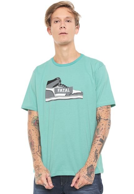 Camiseta Fatal Estampada Verde - Marca Fatal