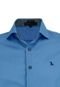 Camisa Manga Curta Amil Passa Fácil 1741 Comfort Azul Médio - Marca Amil