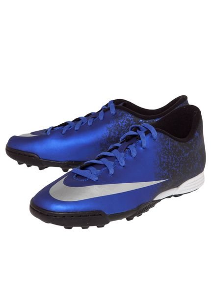 Chuteira Nike Mercurial Vortex II CR TF Azul - Marca Nike