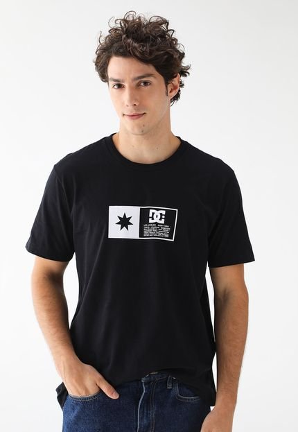 Camiseta DC Shoes Reta Flag Preta - Marca DC