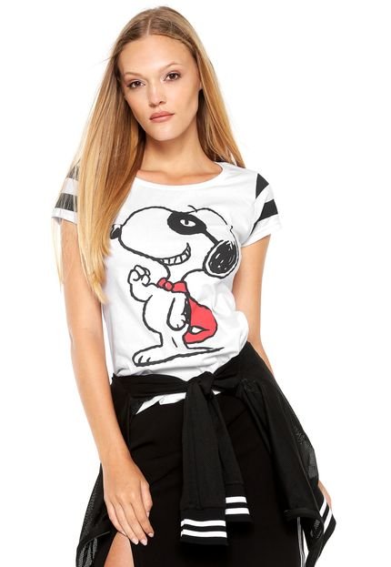 Camiseta Snoopy Estampada Branca - Marca Snoopy