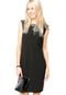 Vestido Benetton Liso Preto - Marca Benetton