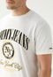 Camiseta Tommy Jeans Reta Estampada Off-White - Marca Tommy Jeans