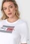 Camiseta Tommy Hilfiger Logo Branca - Marca Tommy Hilfiger