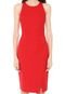 Vestido Banana Republic Curto Halter Bistretch Stheath Vermelho - Marca Banana Republic