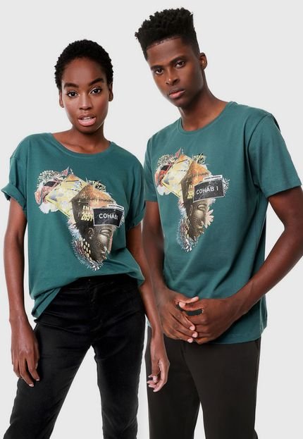 Camiseta Manga Curta Rincon Sapiência by Kanui África Collage - Marca Rincon Sapiência