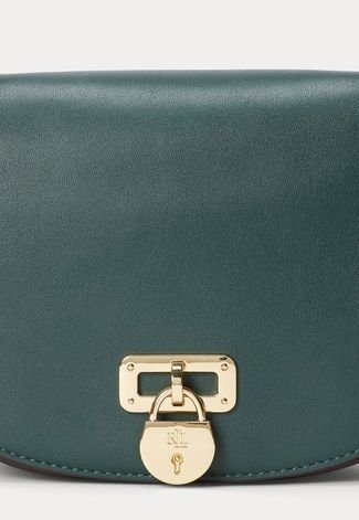 Bolsa Tiracolo Lauren By Ralph Lauren Cadeado Verde