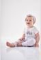 Calça para Bebê Menina em Suedine Up Baby Branco - Marca Up Baby