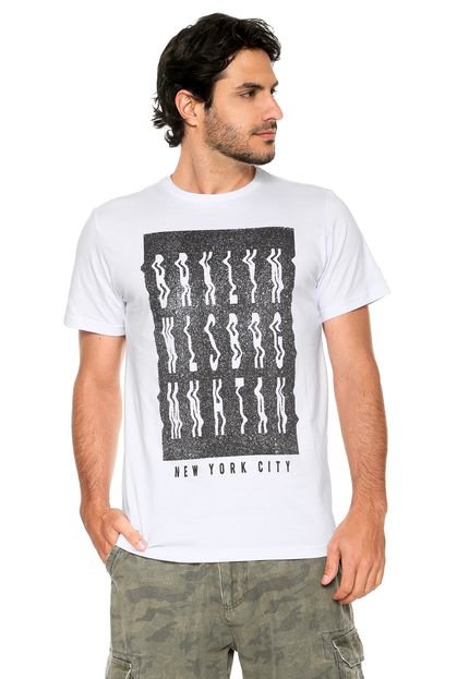 Camiseta FiveBlu Manga Curta Cities NYC Branca - Marca FiveBlu