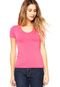 Blusa Manga Curta Malwee Confort Rosa - Marca Malwee