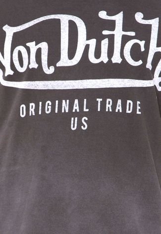 Camiseta Von Dutch Assinatura Degradê Cinza